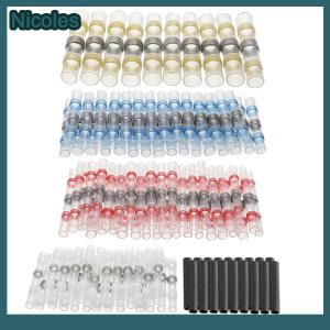 [Nicoles] 800Pcs Solder Seal Wire Connectors Kit Heat Shrink Butt Electrical Wire Terminal