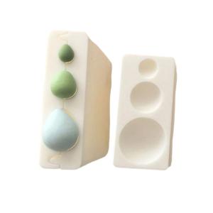 lrregular 3D Ellipsoid Polymer Clay Cutting Molds Handmade Earrings Round Bead Forming Tool Accessories