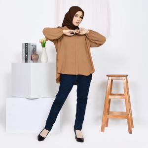 OUTHER WANITA POLOS OVESIZE / KEMEJA BELAH SAMPING / KEMEJA CRINKLE PREMIUM / BLOUSE CEWEK POLOS