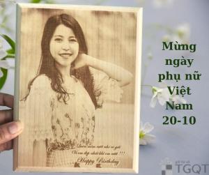 Tranh gỗ maple cao cấp khắc hình theo yêu cầu - Tranh gỗ để bàn - quà cưới và kỉ niệm yêu nhau - quà sinh nhật cho bố mẹ ý nghĩa