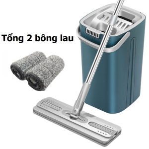 Bộ cây lau nhà thông minh tự vắt 360 độ chính hãng - Kèm 2 bông lau