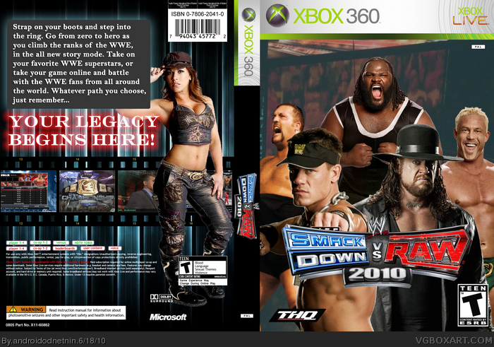 thumbnail image 2 of WWE SmackDown Vs Raw 2010 – Xbox 360 Wrestling Game With 60 Superstars & Story Designer 2 of 10