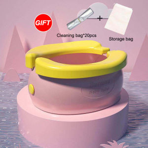 VREN Portable Potty for Kids Travel Foldable Baby Potty Training Seat Outdoor and Indoor Easy To Clean Includes 20 Waste Bags