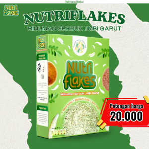 Nutriflakes Original Sereal Sehat Umbi Garut Asli Atasi Asam Lambung Maag Gerd Cocok Progam Diet