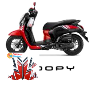 STIKER STRIPING SCOOPY 2022 LIS LES BODY MOTOR SCOOPY 2023