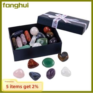 fanghui 14pcs Seven Chakra Energy Healing Stone Natural Ornaments Gifts