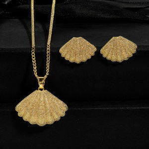 SEQUITO สร้อยคอแบบโซ่ประดับต่างหูเม็ดกลมสีทองหรูหราสำหรับผู้หญิงสร้อยคอสำหรับ SJ420งานแต่งงาน