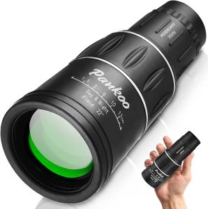 🔭 High Light Transmission Telescope/Prism Monocular/Wide Field/Slip-Resistant Waterproof Shockproof/Breathable/Green Coated Lens/Monocular HD Night Vision Telescope