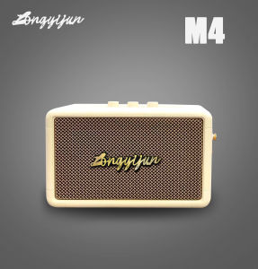 (ปรับเบสได้) 55W ลำโพงบลูทูธ รุ่น M4 เสียงนุ่ม เบสแน่น ดีไซส์สวย ปรับเสียงเบส/แหลม เชื่อมลำโพง2ตัวได้ Portable Bluetooth speaker wireless