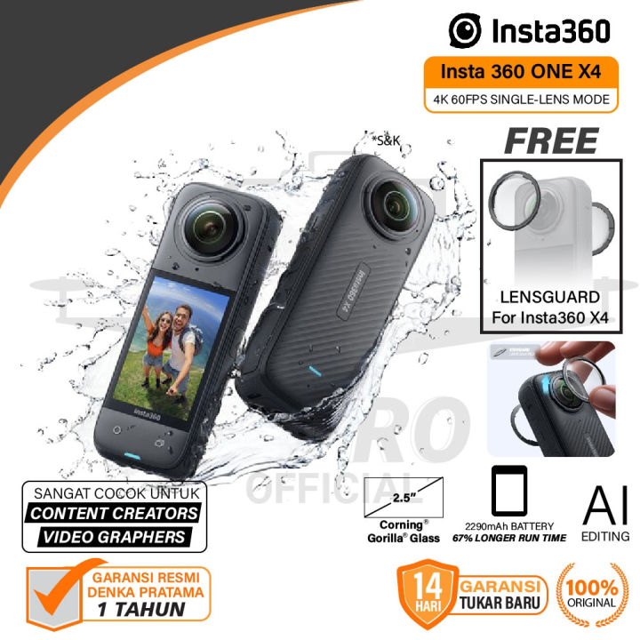 Insta360 X4 8K Action Camera Insta 360 ONE X Garansi Resmi