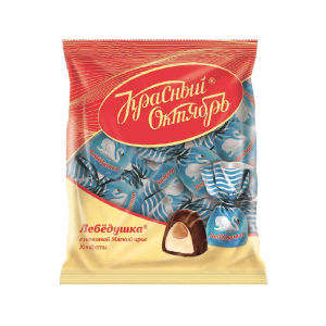 Kẹo Lebedushka tháng 10 đỏ nhân chocolate caramel mềm 250G