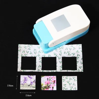 SFJHF Labor Saving Stamp Border Punch DIY Large Size Toothed Puncher Embosser Punches Maker Paper Cutting Christmas Tree Hole Punch Scrapbooking