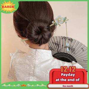 BAREN Classic Chinese Hair Stick Pins For Women Butterfly Flower Star Fresh Handmade Hairpins Charm Jewelry Accessories Hair Ornaments