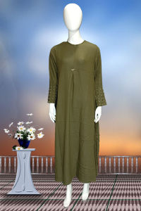 Gamis Wanita Terbaru Bahan Crespo Neyaman Cantik Tidak Nerawang Manik Muslim Baju Dress Mewah
