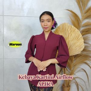 Setelan Kebaya Kringkle Airflow Kartini Strait Alika dan Rok Kamen stretch panjang selendang wisuda pesta modern