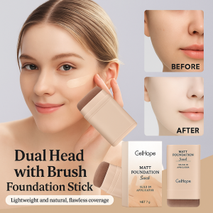 JoyceLab รองพื้นแบบแท่งสองหัวให้ความชุ่มชื้น คอนซีลเลอร์ รองพื้นติดทนนาน หัวแปรงแต่งหน้า เครื่องมือเสริมความงามสำหรับผู้หญิงเกาหลี