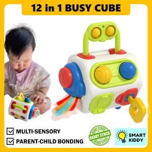 Baby Busy Cube Baby Toys Mainan Baby Newborn Toys Baby Toys 0 12 months Sensory Toys for baby Montessori toys for baby
