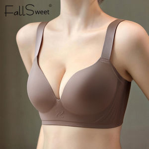 FallSweet Plus Size Wireless Push Up Bra for Women Adjustable Comfortable Full Coverage Suitable for Large Breasts Small Breasts2026