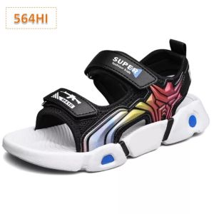 Sandal Anak Cowok Karakter Kartun Transformer Hitam Kuning Tosca (564)