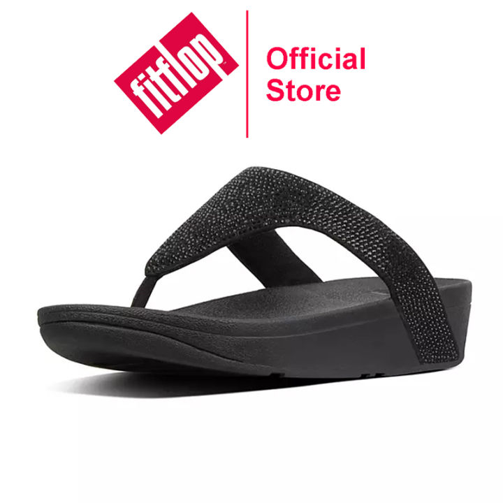 【Official Genuine】Fitflops Women's Sandals Shiny Crystal Toe PostStyle