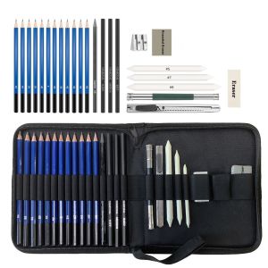 Drawing Sketch Pencil Set Professional Art Supplies With Sketch Graphite Charcoal Pencils Eraser Kit 24/35/41/71pcs
