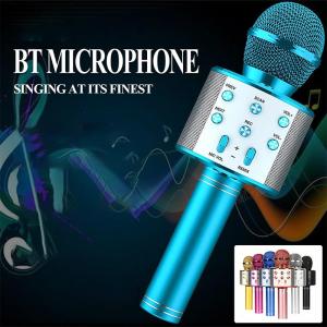🎁【Special price】Dolity ไมโครโฟนคาราโอเกะไร้สายไมค์สำหรับโทรศัพท์มือถือร้องเพลงบลูทูธคอนเดนเซอร์ mikrofon บลูทูธสมาร์ทโฟนเสียงดีเจขนาดเล็ก