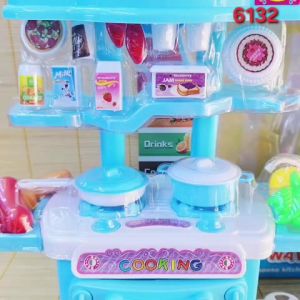 Hộp Kệ Bếp Nồi Chảo Dao Muỗng Kèm Phụ Kiện 6132 - Đồ chơi trẻ em Kids toys