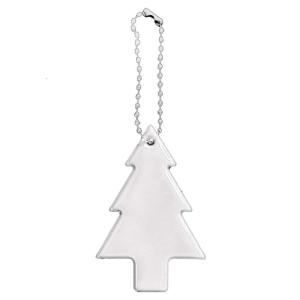 Cute Safety Reflector Tree Shape Reflective Gear for Keychain Jackets Bags Backpacks Strollers Wheelchairs & Christmas
