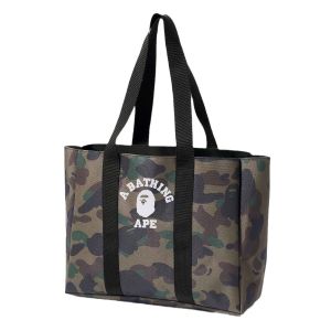 Bape Tough "1ST CAMO" Pattern Large Capacity Big Shoulder Tote Bag (Green) *Japanese magazine GWP camouflage*