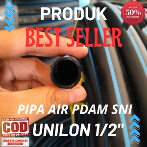 (SUPER PREMIUM) SELANG AIR PDAM ATAU PIPA HDPE pn10 1/2 INCI 100meter