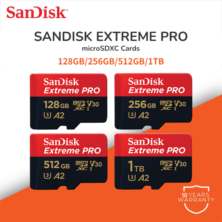Micro SD Speicherkarte High Speed Class 10 A2 U3 64GB 128GB