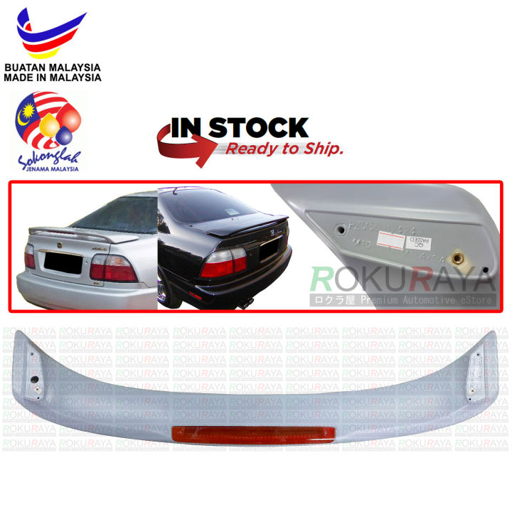 EAGLE EYES JDM Black Tail Light Assembly For 1996-1997 Honda Accord (4-Piece Set)