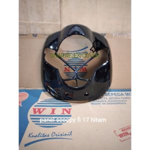 Win - Panel Dada Scoopy K93 Donat 2017 - 2019 Hitam Black Tameng Depan