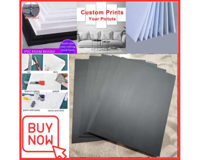 Sintra Board A3 BLACK ,3 PCS EACH. (HIGH STANDARD) Quality Sintra Board PVC foam board Water