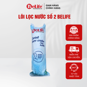 Lõi lọc nước số 2 OCB Belife than hoạt tính khử mùi hấp thụ Clo dùng cho máy lọc nước RO