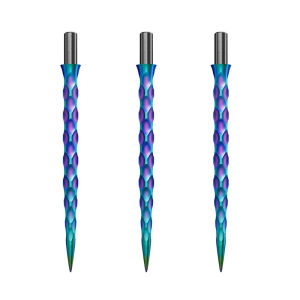 CUESOUL 3PCS Steel Dart Tip Replacement Dart Pin Steel Points 100% Original TOUCH POINT II Collar Design Titanium Coated Snake Grip Shape