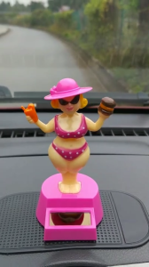 Solar Toy Beauty Great Holiday Car Dashboard Ornaments Automatic Toy Family Balcony Decoration