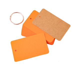 50 tờ unruled thẻ chỉ mục với chất kết dính Nhẫn đấm thẻ ghi chú nghiên cứu Flashcard 3.5x2inch cho nghiên cứu Lưu ý