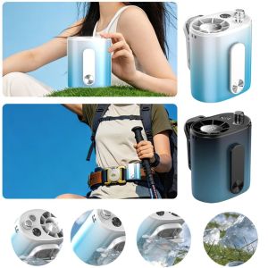 LOVELY HUT Intelligent Multi-speed Adjustable Clip-On Personal Cooling 16000RPM Brushless Motor Powerful Wind Portable Waist Fan Cooling Portable Neck Fan Outdoor