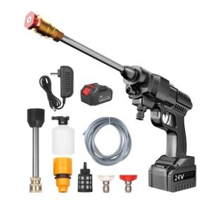 LITHIUM BATTERY CORDLESS WATER JET High Pressure Water Jet Car Wash Water Jet Tool Car Wash Spray House Use Water Jet