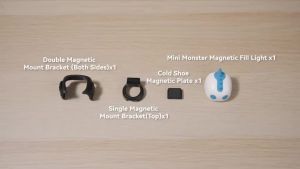 S5-BGD-13 Mini Monster LED Fill Light Mount cket For DJI Pocket 4/3 Camera