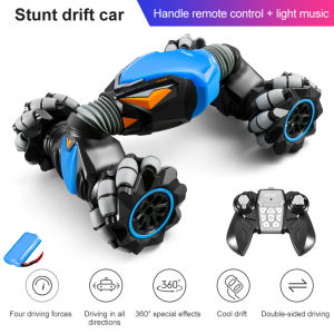 CEVENNESFE New Remote Control Car Stunt Car Gesture Sensor Twist off-Road Vehicle light Music Drift Fourwheel Drive Remote Control Toy