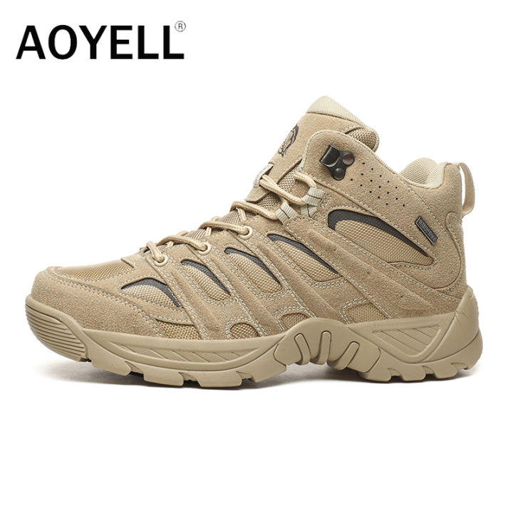 AOYELL Men's Tactical Boots Outdoor Hiking Shoes For Men