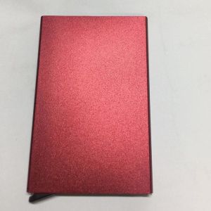 HEALMEYOU Anti-ic Credit Card Holder Automatic Aluminum Alloy RFID Blocking Card Box Portable Anti-theft Wallet ID Card Protector Purse Men