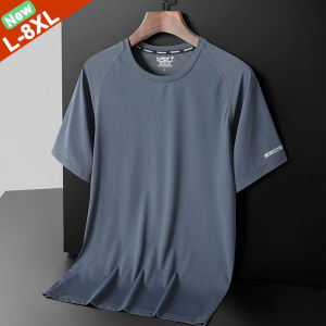 Good Quality T-Shirts Men Summer Clothing Male Tshirt Quick Dry Plus Size 6XL 7XL 8XL Tee Shirts Big Man Traveling Top Tees Boy
