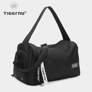 Tigernu 8890 Girl Sports Gym Bag FemaleTravel Duffel HandBags Fitness Bag With Shoes Compartment for Women Light Weight Shot Trip Bag