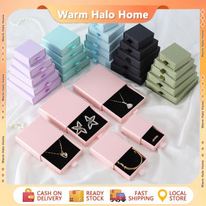 5pcs Pink Packaging Box for Gift Kraft Paper Drawer Carton Box Necklace Earrings Packaging Gift Box Jewelry