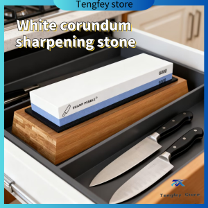 Sharpening Stone White Jadeite Sharpener Double sided Professional Chef Blade Polishing Multi functional Grinding Stone