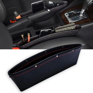 1PCS High Quality Leather Car Seat Gap Storage Pocket Key Phone Sunglass Holder Organizer Accessories