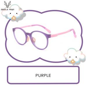 Gentle Fawn Kacamata Anak/Remaja Antiradiasi Blueray Style Oval Bahan TR90 Kombinasi Silikon Nyaman Aman Bisa Minus Fashion Anak Perempuan Laki-Laki 2103